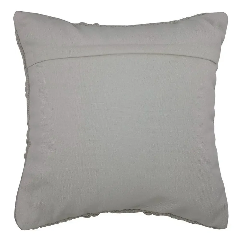 Divine Home Copenhagen Indoor/Outdoor Accent Throw Pillow, White/Ivory 17